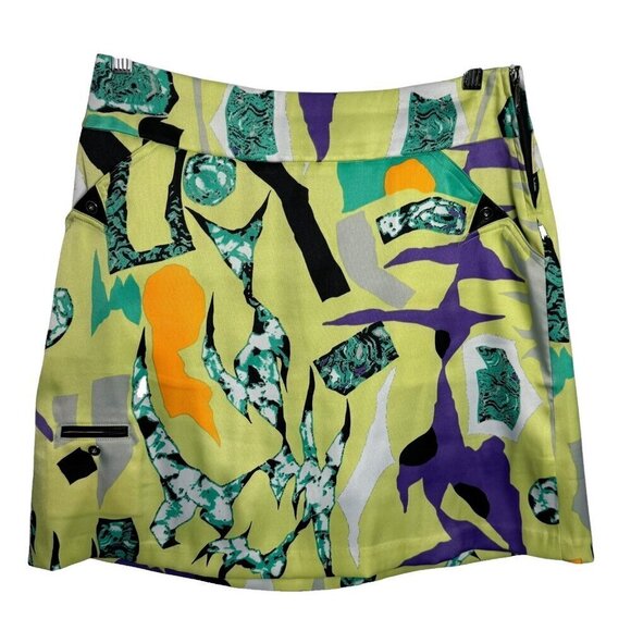 jamie sadock Dresses & Skirts - Jamie Sadock Women's 80's avant garde print Skort Size 10 golf skirt